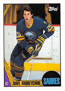 1987-88 Topps #3 Dave Andreychuk VG  Buffalo Sabres 