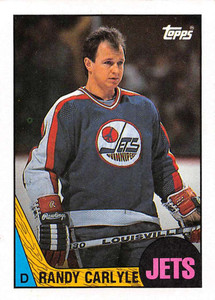 1987-88 Topps #9 Randy Carlyle VG  Winnipeg Jets 