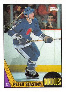 1987-88 Topps #21 Peter Stastny VG  Quebec Nordiques 