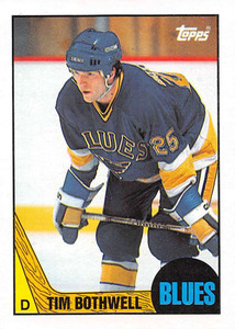 1987-88 Topps #29 Tim Bothwell VG  St. Louis Blues 
