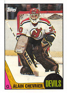 1987-88 Topps #58 Alain Chevrier VG  New Jersey Devils 