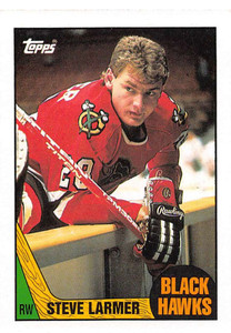 1987-88 Topps #59 Steve Larmer VG  Chicago Blackhawks 
