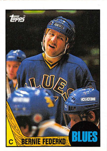 1987-88 Topps #83 Bernie Federko VG  St. Louis Blues 