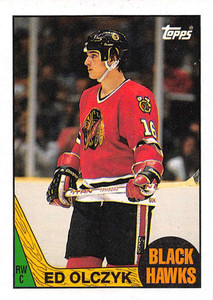 1987-88 Topps #104 Ed Olczyk VG  Chicago Blackhawks 