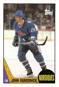 1987-88 Topps #134 John Ogrodnick VG  
