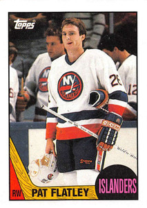 1987-88 Topps #136 Patrick Flatley VG  New York Islanders 