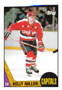 1987-88 Topps #189 Kelly Miller VG  RC Rookie Washington Capitals 