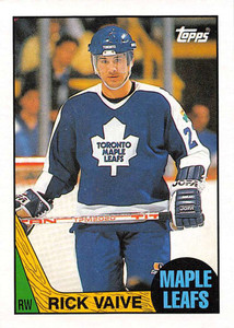 1987-88 Topps #155 Rick Vaive VG  Toronto Maple Leafs 