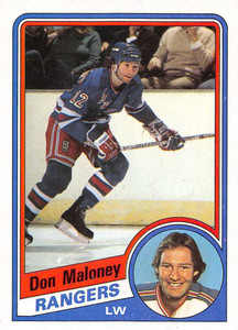 1984-85 Topps #109 Don Maloney VG  New York Rangers 