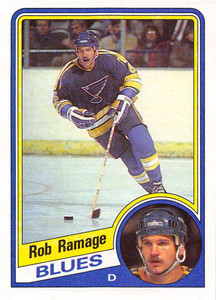 1984-85 Topps #134 Rob Ramage VG  St. Louis Blues 