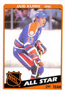 1984-85 Topps #161 Jari Kurri AS VG  Edmonton Oilers 