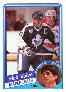 1984-85 Topps #138 Rick Vaive VG  Toronto Maple Leafs 