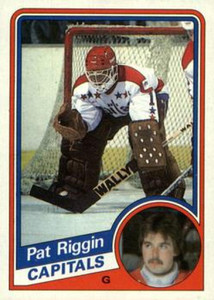 1984-85 Topps #148 Pat Riggin VG  Washington Capitals 