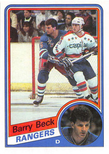 1984-85 Topps #105 Barry Beck VG  New York Rangers 