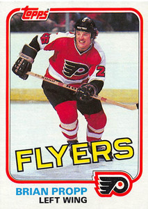 1981-82 Topps #E110 Brian Propp VG Philadelphia Flyers 