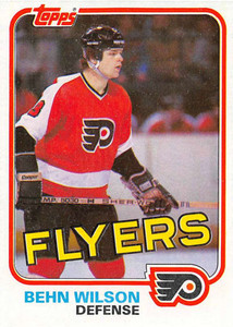 1981-82 Topps #45 Behn Wilson VG Philadelphia Flyers 