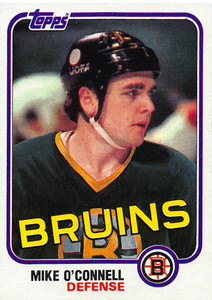 1981-82 Topps #E70 Mike O'Connell VG Boston Bruins 