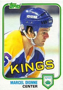 1981-82 Topps #9 Marcel Dionne VG Los Angeles Kings 