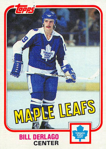 1981-82 Topps #8 Bill Derlago VG Toronto Maple Leafs 