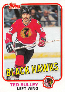 1981-82 Topps #W68 Ted Bulley VG Chicago Blackhawks 