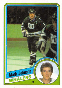 1984-85 Topps #56 Mark Johnson VG  Hartford Whalers 