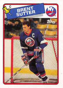 1988-89 Topps #7 Brent Sutter VG New York Islanders 