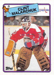 1988-89 Topps #25 Clint Malarchuk VG Washington Capitals 