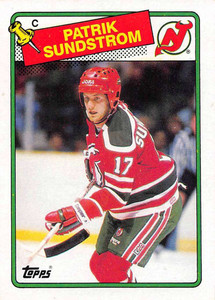 1988-89 Topps #67 Patrik Sundstrom VG New Jersey Devils 