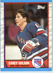 1989-90 Topps #66 Carey Wilson VG New York Rangers 