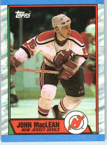 1989-90 Topps #102 John MacLean VG New Jersey Devils 