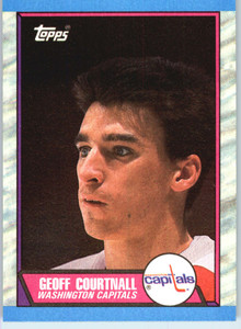 1989-90 Topps #111 Geoff Courtnall VG RC Rookie Washington Capitals 
