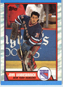 1989-90 Topps #114 John Vanbiesbrouck VG New York Rangers 