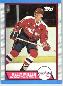 1989-90 Topps #131 Kelly Miller VG Washington Capitals 