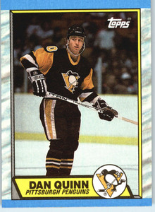 1989-90 Topps #152 Dan Quinn VG Pittsburgh Penguins 