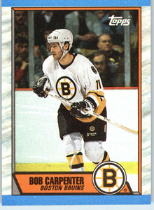 1989-90 Topps #167 Bob Carpenter VG Boston Bruins 