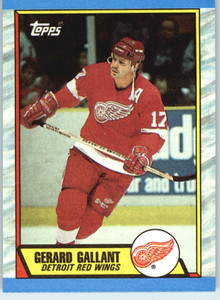 1989-90 Topps #172 Gerard Gallant VG Detroit Red Wings 