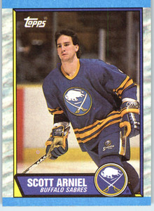 1989-90 Topps #187 Scott Arniel VG Buffalo Sabres 