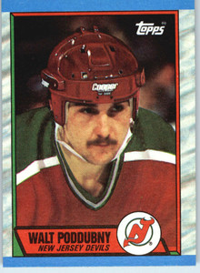 1989-90 Topps #184 Walt Poddubny VG New Jersey Devils 