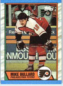 1989-90 Topps #21 Mike Bullard VG Philadelphia Flyers 