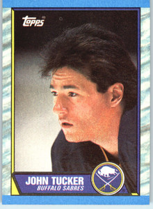 1989-90 Topps #37 John Tucker VG Buffalo Sabres 