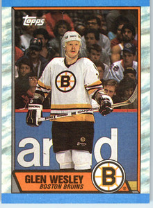 1989-90 Topps #51 Glen Wesley VG Boston Bruins 