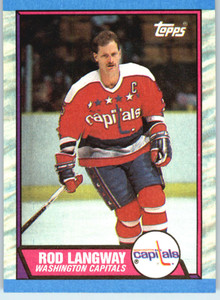 1989-90 Topps #55 Rod Langway VG Washington Capitals 