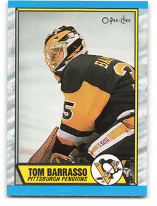 1989-90 O-Pee-Chee #36 Tom Barrasso VG Pittsburgh Penguins 