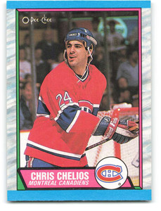 1989-90 O-Pee-Chee #174 Chris Chelios VG Montreal Canadiens 