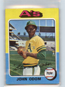 1975 Topps #69 Johnny Odom VG Oakland Athletics 