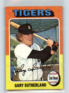 1975 Topps #522 Gary Sutherland VG Detroit Tigers 