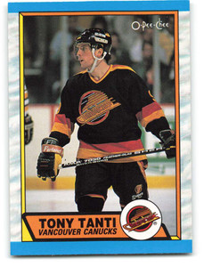 1989-90 O-Pee-Chee #280 Tony Tanti VG Vancouver Canucks 