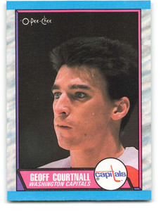 1989-90 O-Pee-Chee #111 Geoff Courtnall VG RC Rookie Washington Capitals 