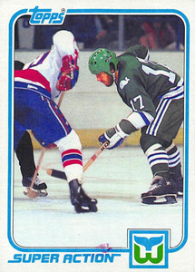 1981-82 Topps #E131 Mike Rogers VG Hartford Whalers 