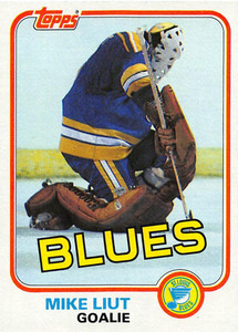 1981-82 Topps #20 Mike Liut VG St. Louis Blues 